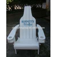 Pine wood Adirondack chair with customer logo