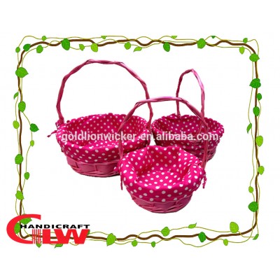 new design cheap wicker gift basket food basket bread basket wholesale for wedding holiday use fashion handmade durable light